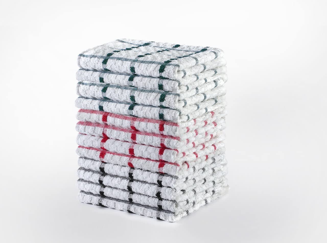 ARITRADERSLTD LUXURY KITCHEN TERRY TEA TOWEL CLOTH 100% PURE COTTON DISH TEA BAR STRIPED TOWELS HOTEL QUALITY ABSORBENT SOFT TOUCH LONG LASTING 2, 4, 6, 8, 9,10 & 12 (8 pack)