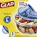 Glad Food Storage Containers - Big Bowl Container - 48 Ounce - 3 Containers - 6 pack