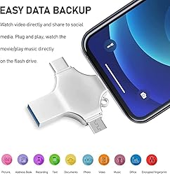 USB Flash Drive Photo Stick 64GB - 4 in 1 USB 3.0