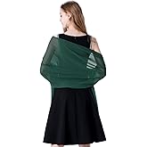 olyrjie Soft Chiffon Scarfs Shawls and Wraps for Evening Dresses Wedding Shawl Wraps Bridal Scarve for Women