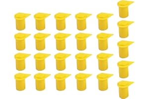 Yellow Wheel Nut Indicators 21mm for, BT50, Patrol, For Navara, For Triton - Safety Cap for Trucks, Cars, Caravans, Trailers 