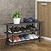 Furinno Pine Solid Wood 3-Tier Shoe Rack, Espresso