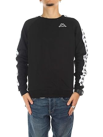 Kappa - Sweatshirt - 222 Banda Alvin Slim - Weiß/Schwarz
