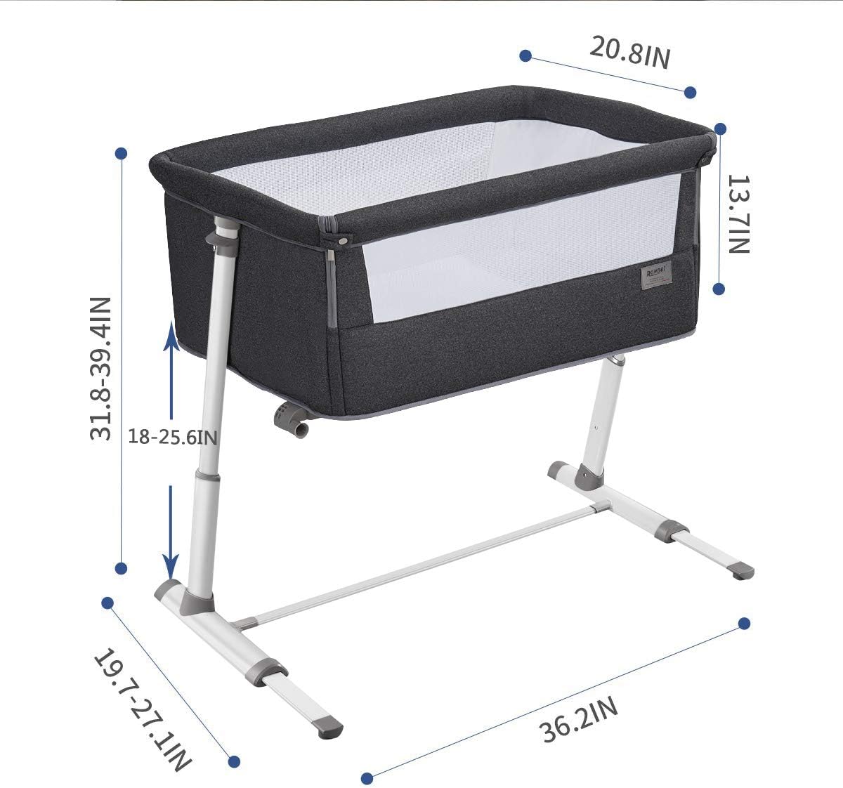 baby bassinet ronbei bedside sleeper