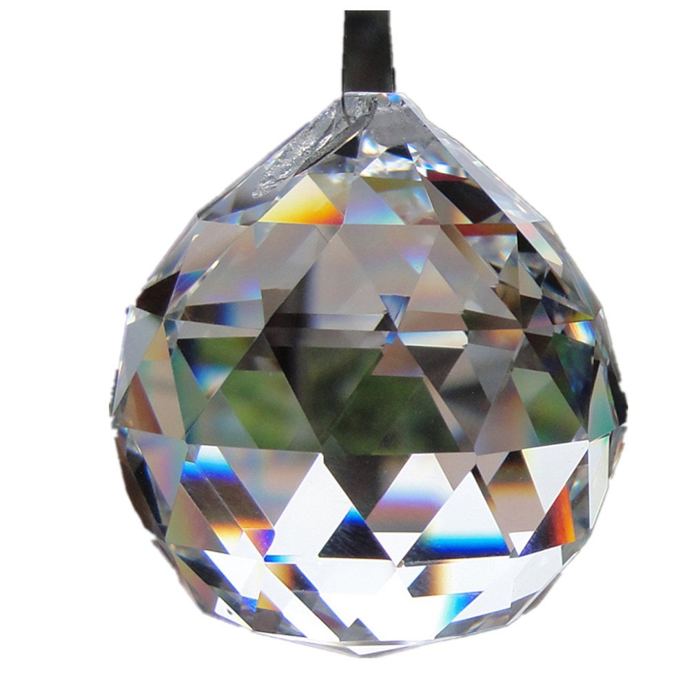 Home & Garden Feng Shui Hanging Crystal Ball Sphere Prism Faceted