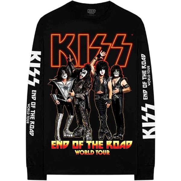 Kiss T Shirt End Of The Road Tour Band Logo New Official Mens