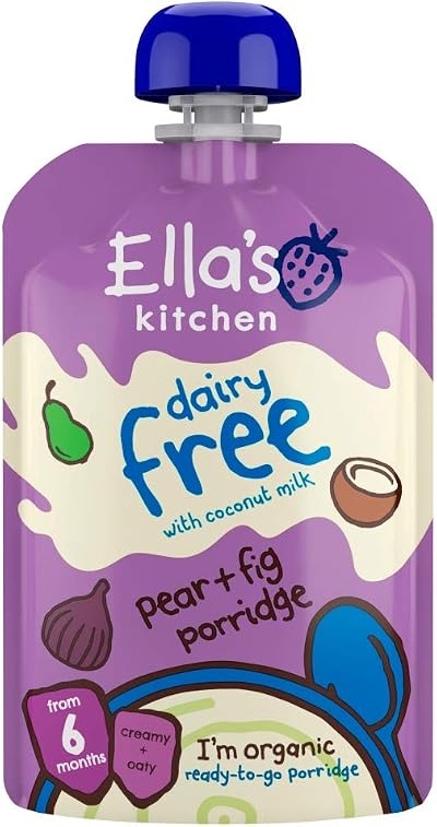 Ella's Kitchen Organic Coconut Milk Oats Pear Fig 6M+ Stage 1 100 g