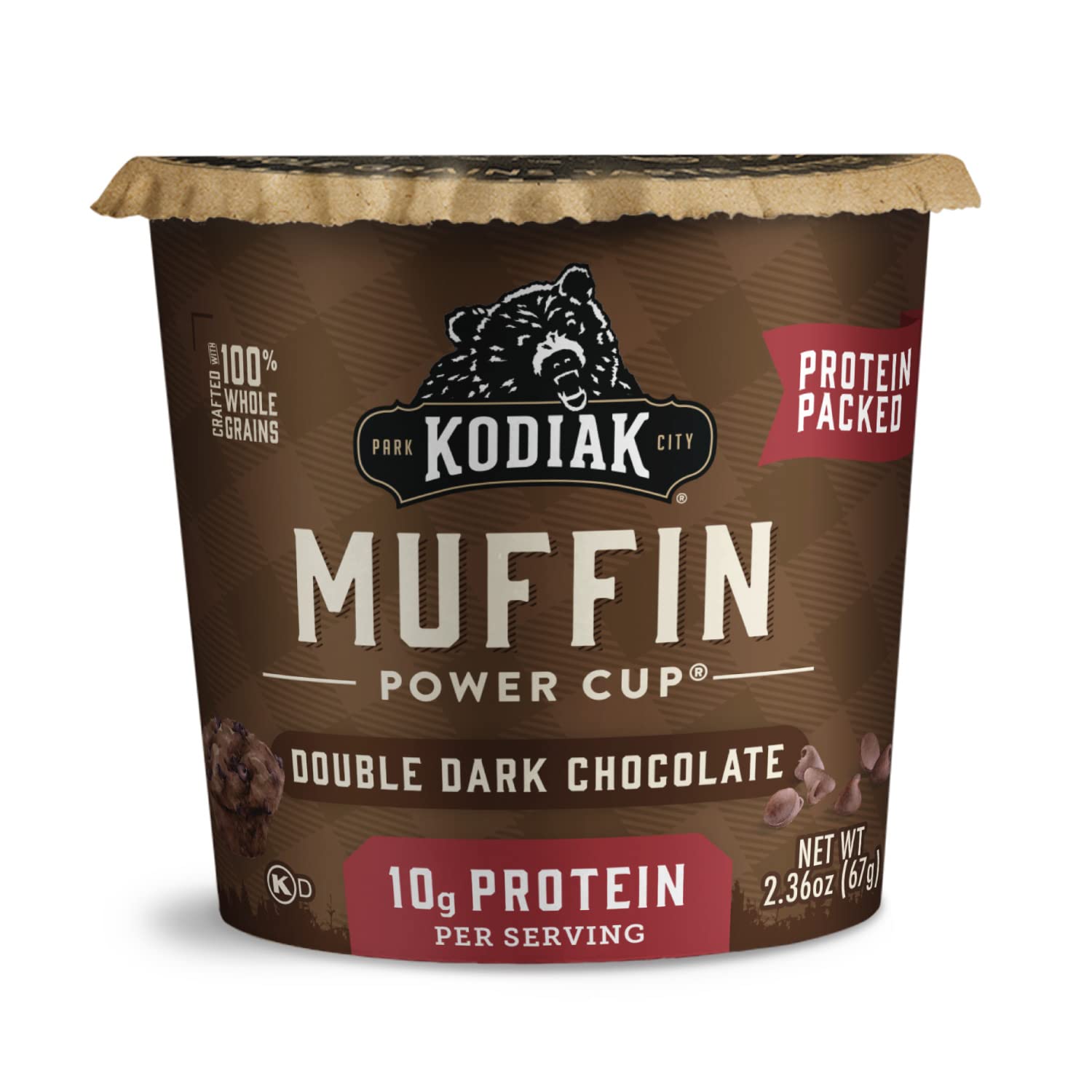Photo 1 of Kodiak Cakes Minute Muffins, Double Dark Chocolate, 2.36 Ounce (Pack of 12) (Packaging May Vary)