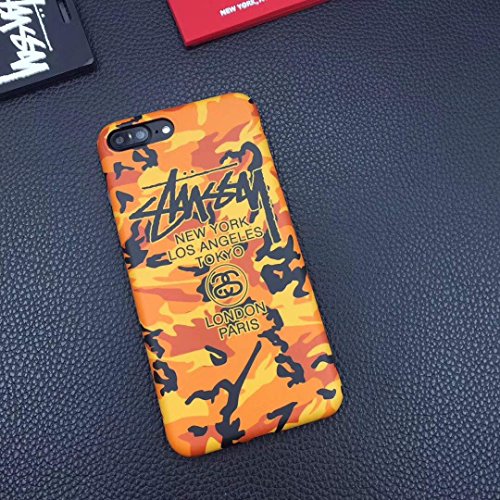 Stussy Protective Silicon iPhone Case Cover (IPHONE X, ORANGE)