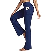 Willit Women's Yoga Pants 27"/29"/31"/33" Flare Leggings Bootcut High Waist Tummy Control Workout Pants with Pockets