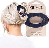 Kitsch Large Flat Claw Clips for Women Blue Orchid Brand New view 1