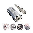 CONBEE Professional 7mm-19mm Universal Gator Socket Adapter Grip with Power Drill Adapter Tool Universal Repair Tools