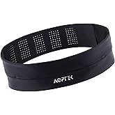 AGPTEK Adjustable Running Belt with Water Bottle, Slim Hydration Fanny Pack for Men Women, No-Bounce Waist Pouch for Running, Gym, Hiking, Workout, Money Belt for All Phones & Essentials, M