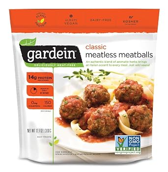 Gardein Classic Plant-Based Meatless Meatballs, Vegan, Frozen, 12.7 oz.