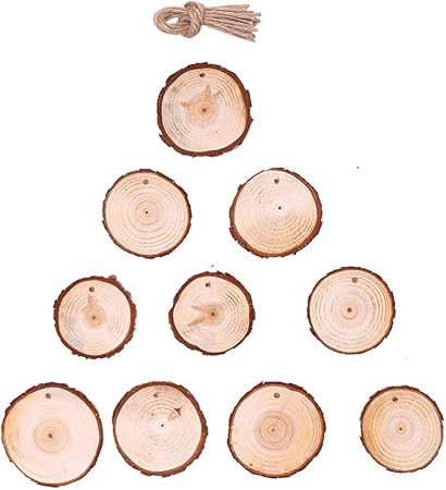 Addobbi Natalizi Legno.Shuda 10 Pcs Decorazioni Natalizie Ciondoli E Pendenti Natalizi Legno Grezzo Addobbi Natalizi Feste Matrimonio Decorazioni Per Albero Amazon It Casa E Cucina
