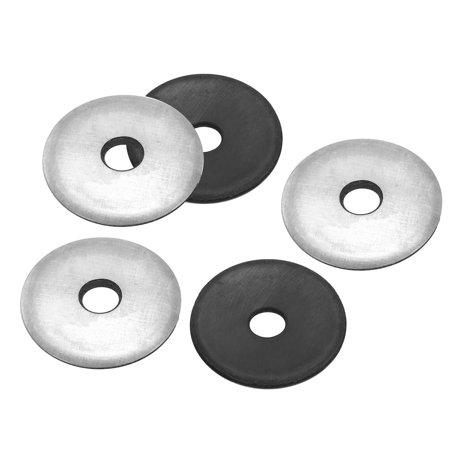 PATIKIL 5/16"x1 1/4" EPDM Bonded Sealing Washers, 100 Pieces Galvanized Neoprene Rubber Backed Screw Gasket for Industrial Home Machinery Ships Roof โ image 1
