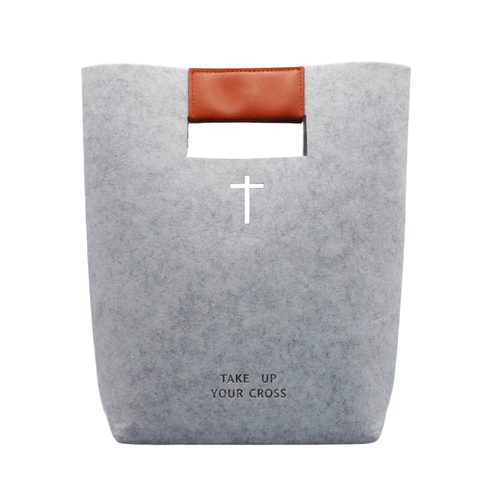 aolaso Bible Bag for Women Men, Felt Bible Tote, Bible Carrying Cover Case Church Bag Gift for Christmas