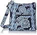 Vera Bradley Women's Cotton Hipster Crossbody Purse, Blue Bandana, One Size