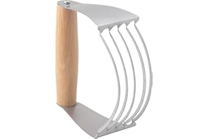 MRS. ANDERSON'S BAKING Mrs. Anderson’s Baking Professional 5-Blade Pastry Cutter and Dough Blender, Stainless Steel Blades with Wood Handle