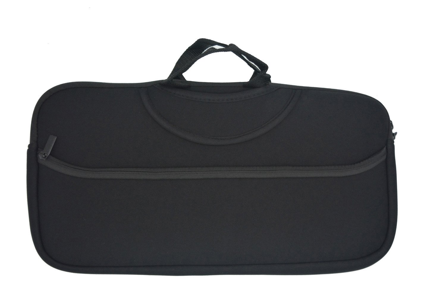 Case Wonder Portable Printer Pouch, Black Soft Neoprene Carrying Case/ Portable Protection Travel Sleeve Cover Pouch Bags for Canon PIXMA iP110/ HP OfficeJet 100/ 150/ H470/ Epson WorkForce WF-100/ Wireless Inkjet Mobile Printer/Mobile Photo Printer and Power Adapter & Cable