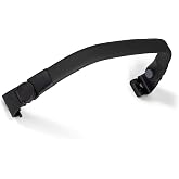 Joolz Aer2 Foldable Bumper Bar for Joolz Aer2 Stroller &ndash; One-Hand Fold Compatible, Secure &amp; Comfortable Toddler Support Bar, Leatherette Finish, Easy Click-On Design - Black Carbon