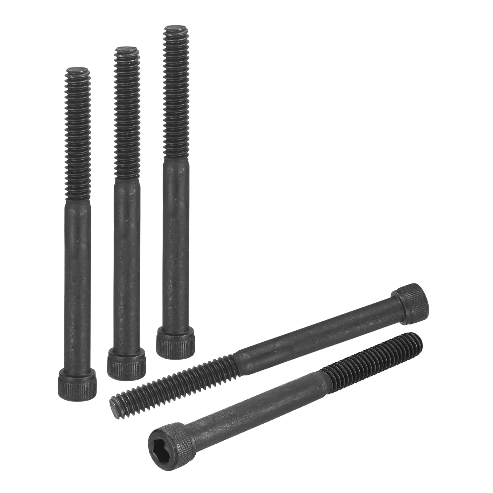 DTGN 1/4"-20x3" Socket Head Cap Screws Bolts - 20Pack - Good for Road Bicycle, Mountain Bike, Auto, Motorcycle - Carbon Steel Hex Head Metric Screws, Black
