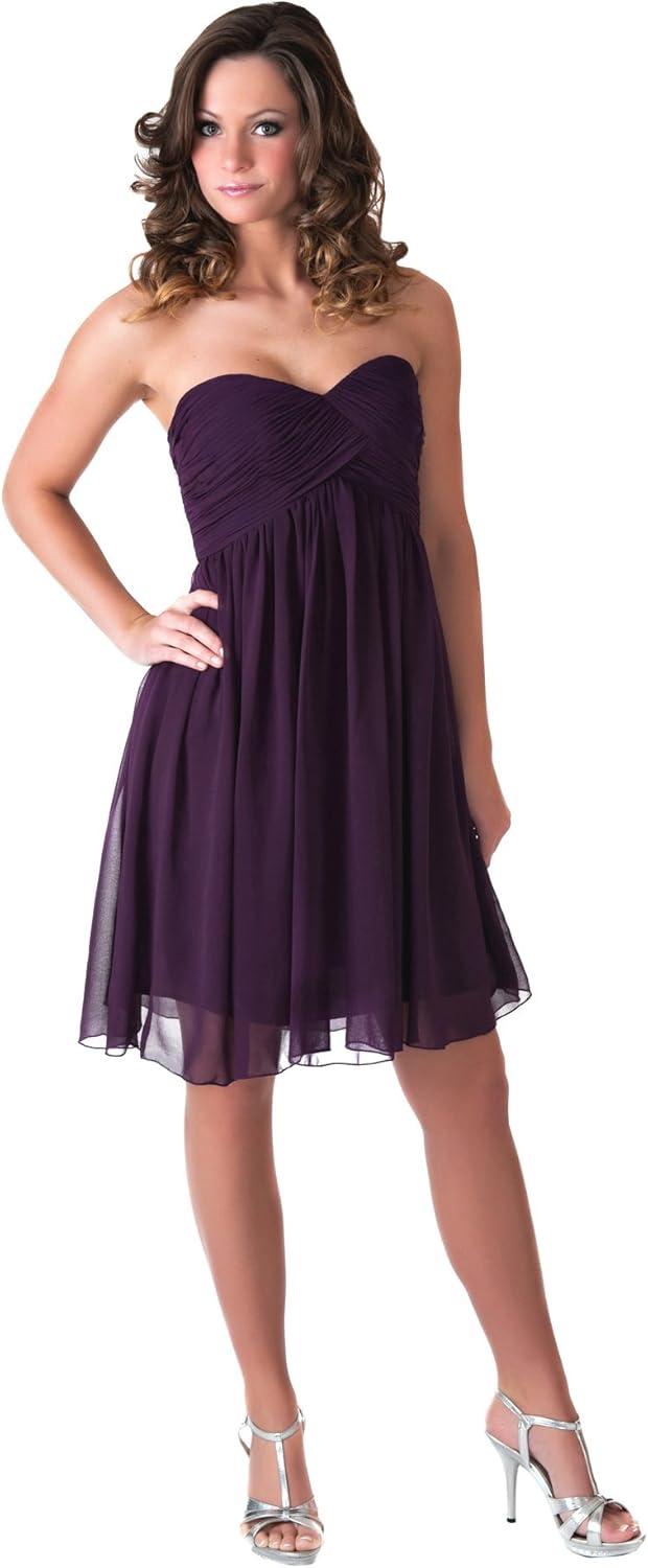 dark purple short dress