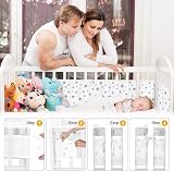 Aolso Cot Bumper 2PCS Breathable Mesh Crib Rail Cover Star Pattern view 4