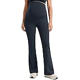 CRZ YOGA Butterlift Maternity Flare Leggings 31" - Workout Yoga Lounge Bootcut Pregnancy Womens Pants Over The Belly