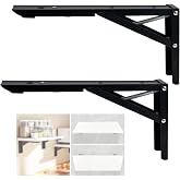 ANTEISI Wall Table Fold Down Hinge,90 Degree Self-Locking Folding Hinge,Save Space Drop Leaf Table Hinges,Shelf Brackets Locking Hinges 90 Degree for Wall Folding Racks,etc