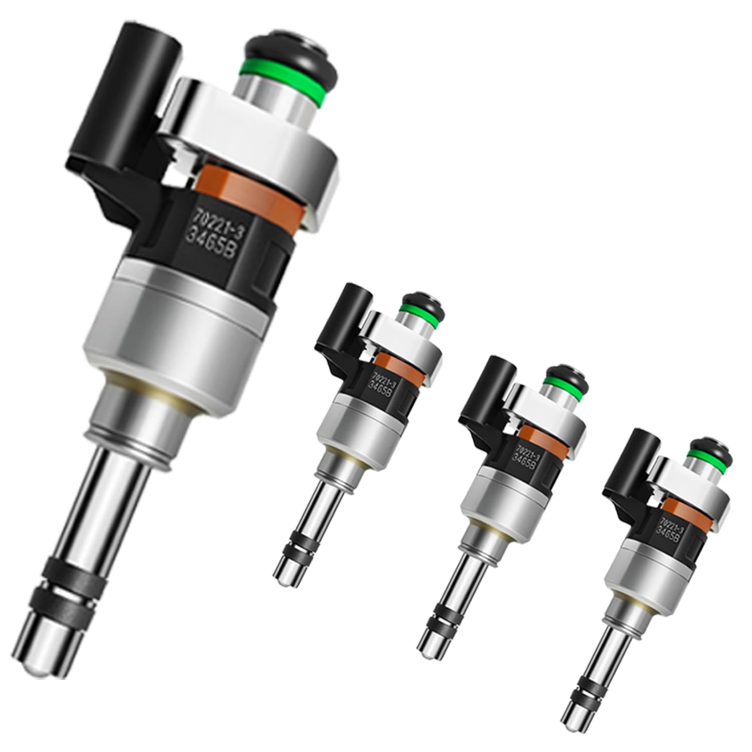 Photo 1 of Upgraded 6 Holes Fuel Injectors Fit For Chevy:Cruze 1.4L 2016-2019/Equinox 1.5L 2018-2022/Malibu 1.5L 2016-2020,For Buick Encore 1.4L 2016-2016,For GMC Terrain 1.5L 2018-2020 OEM # 55577403 (4 Pcs)