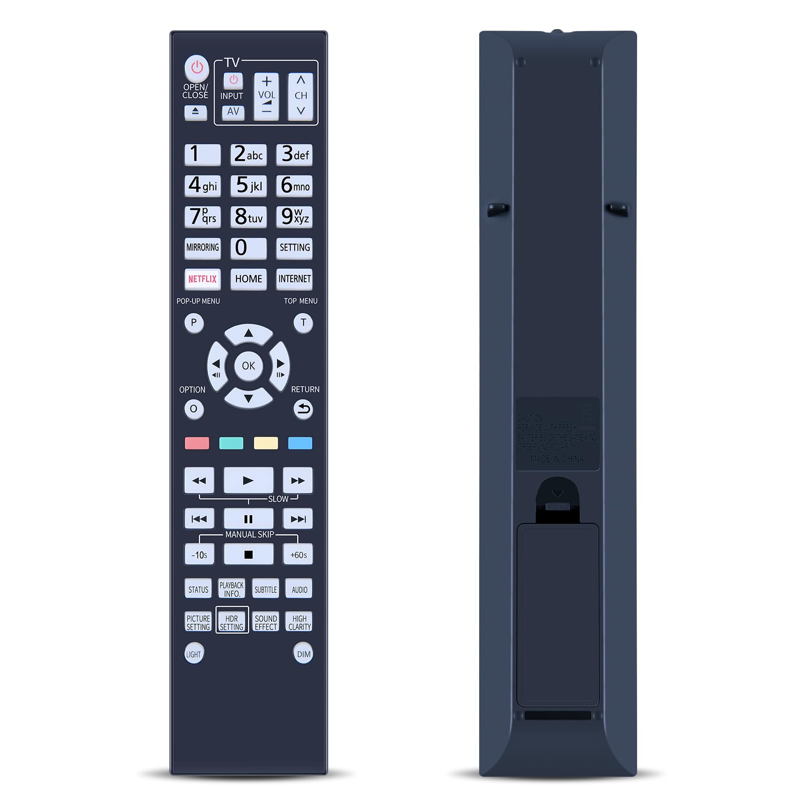 Photo 1 of N2QAYA000172 Replacement Remote Control Compatible with Panasonic Blu-ray Disc Player DP-UB9000 UB820EB N2QAYB000175
