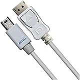 Accell B143B-007J UltraAV Mini DisplayPort to DisplayPort 1.2 Cable with Locking Latch - 6.6 Feet (2 Meters), White