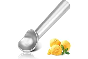 Ice Cream Scoop with Confortable Handle and Easy to Release, Professional Metal Ice Cream Spoon, Ice Cream Scooper Dishwasher