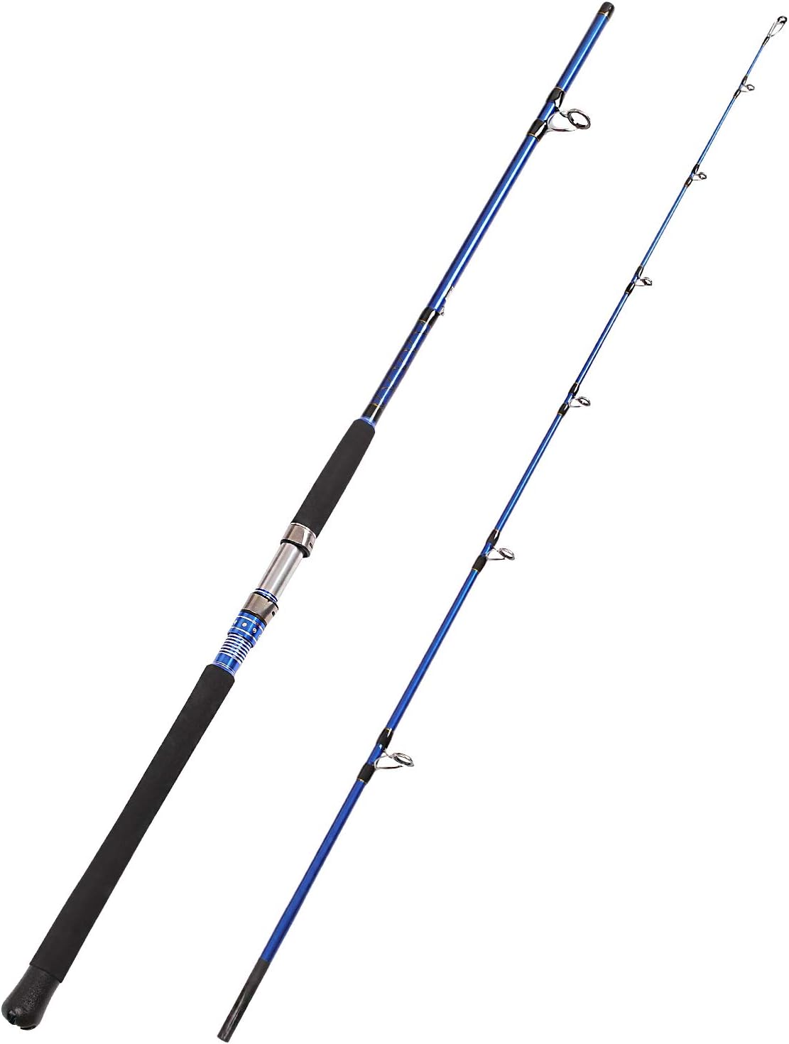Fiblink 2Piece Saltwater Spinning Fishing Rod Offshore Graphite