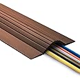 UT Wire 15FT Cable Blanket High Capacity Low Profile Cord Cover and Wire Protector - Brown
