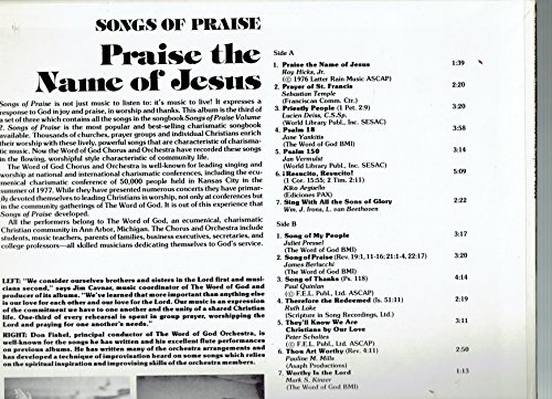 The Word Of God Praise The Name Of Jesus Album 3 Vinyl Lp