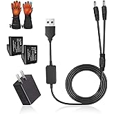 Aomitop 8.4V Heated Gloves Charger - Compatible with Savior Snow Deer Sun Will Heated Gloves, Heated Socks,Heated Vest Battery Power Cord