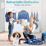 JOOM Retractable Clothesline 4.2M Heavy Duty Stainless Steel Indoor Outdoor view 5