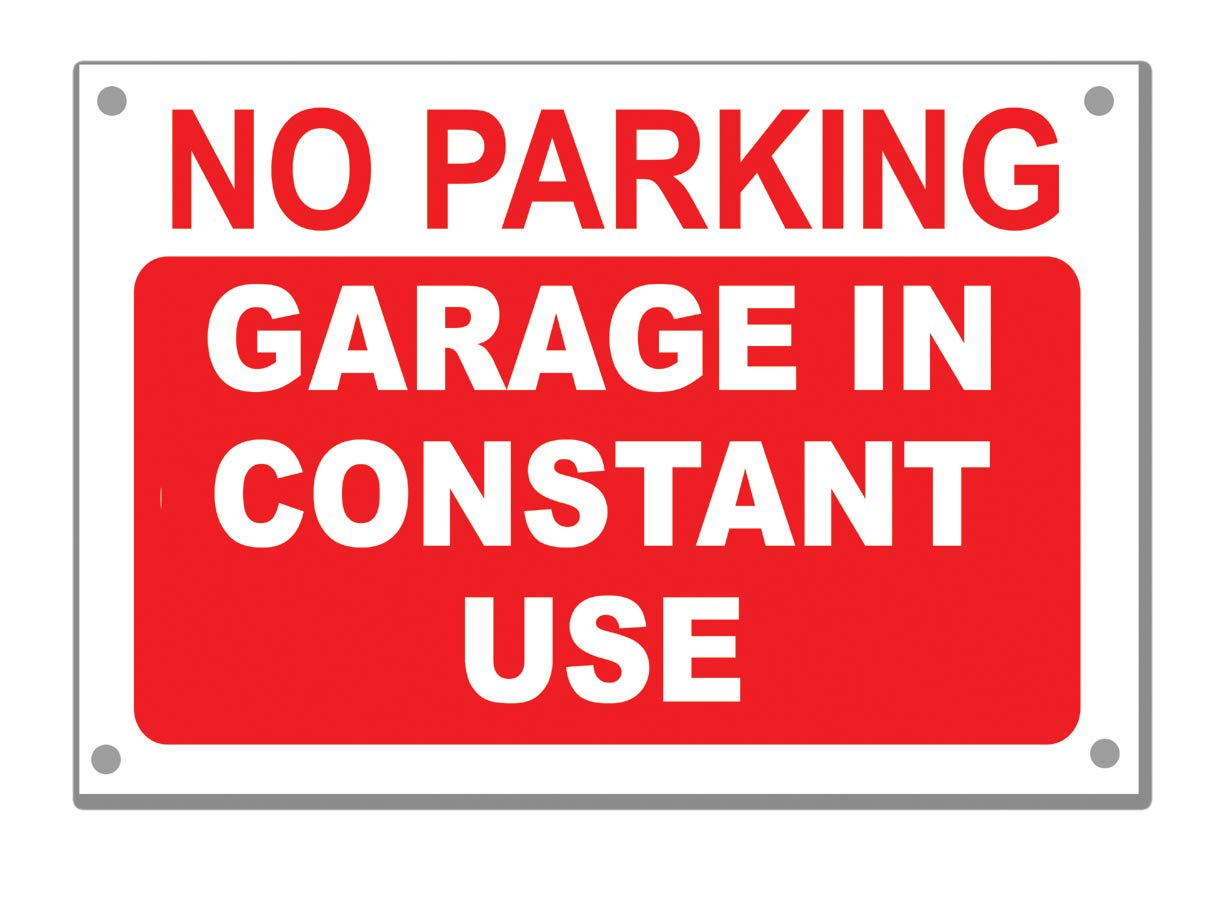 A3 No Parking various 5mm Foamex Sign red white with holes (GARAGE)