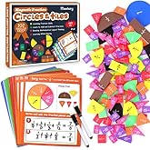 102 Pcs Magnetic Fraction Tiles Set | Montessori Math Learning Board For Kids
