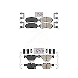 AmeriBRAKES Front Rear Ceramic Disc Brake Pads Kit