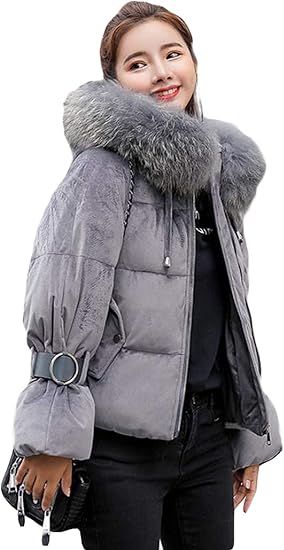 Amazon Mlbossレディース 中綿ジャケット フード付き ダウンジャケット 無地 韓国ファッション ショート 綿入れコート あったか 防寒 冬服 おしゃれ 黒 ピンク コート ジャケット 通販