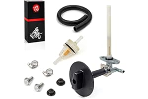 MOTO1988 Fuel Valve Petcock & LEVER Compatible With Honda Recon 250 Rancher 350 420 Foreman 400 Foreman 450 FourTrax Foreman Rubicon 500 TRX250 TE/TM TRX350 400 420 500 16950-HN7-003 16963-HM8-000ZA