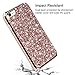 Vofolen Bling Case for iPhone 8 Case Glitter Crystal Rhinestone Shiny Heavy Duty Protection Impact Resistant Hybrid Protective Shell Dual Layer Armor Soft Bumper Hard Cover for iPhone 8 7 (Champagne)