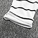 ZHUANNIAN Baby Boys Clothes 2PCS Outfit Set Long Sleeve Tops with Stripped Pants(Grey and Cream,12-18 Months)
