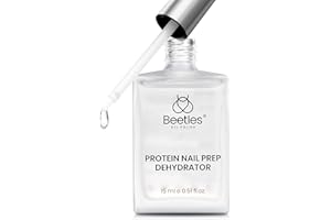 BEETLES GEL POLISH Beetles Nail Dehydrator 15ml Protein Prep for Gel Nail Polish, Upgraded Formula 2 in 1 Nail Bond Air Dry, No Lifting, HEMA Free & Acid Free for False Nail Tips Acrylic & U V Gel Gifts for Wom