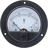 BAOMAIN 62T2 AC 0-150V Class 2.5 Analog Panel Volt Meter | AC 0-150V panel voltmeter for easy voltage testing. Class 2.5 accuracy with clear scale.