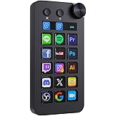 TreasLin VSDinside Stream Controller Deck with 18 Customizable Macro Keys to Trigger Actions in OBS Twitch YouTube for Content Creators Stream Dock Compatible with PC &amp; Mac N1 Black Macro Keypad
