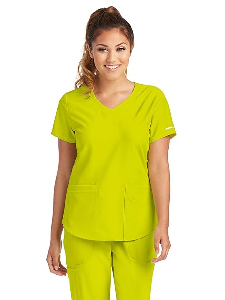 Amazoncom Skechers Sk101 Virtual V Neck Top Sunny Lime Xl